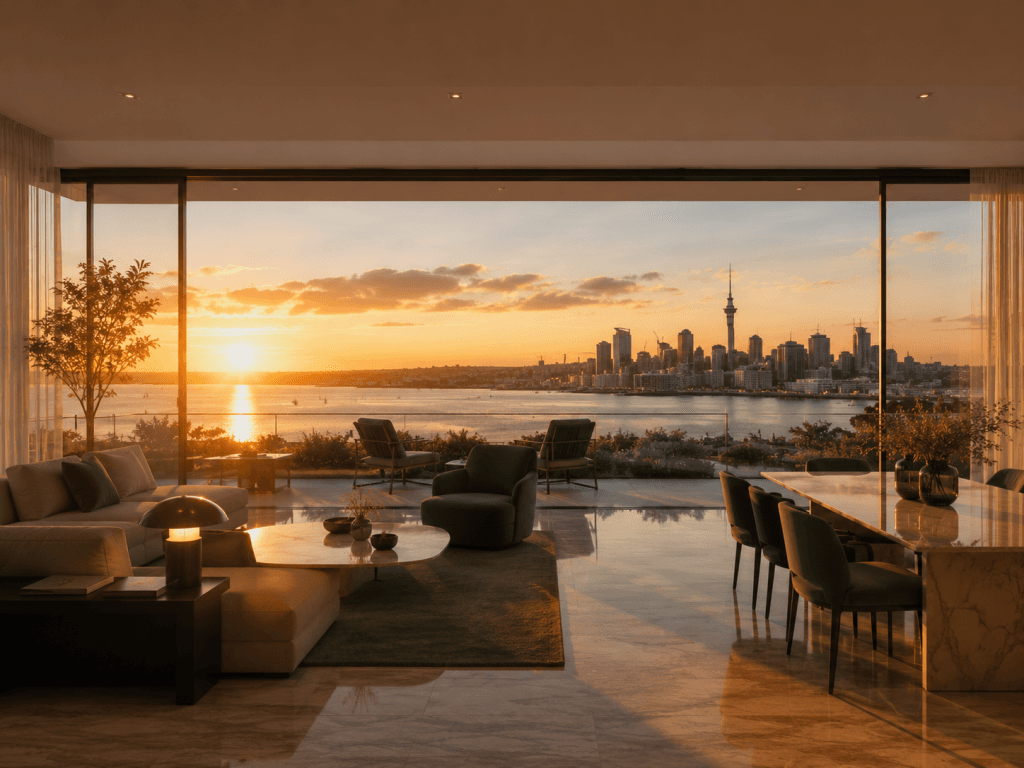Luxury apartment development with ocean views, Auckland